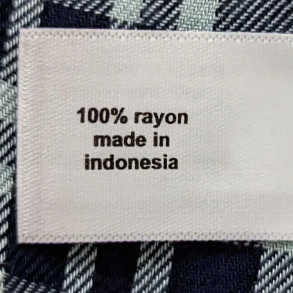 Lane Bryant Blue Plaid/Flannel Cinched Waist dress top size 14 - Picture 10 of 11